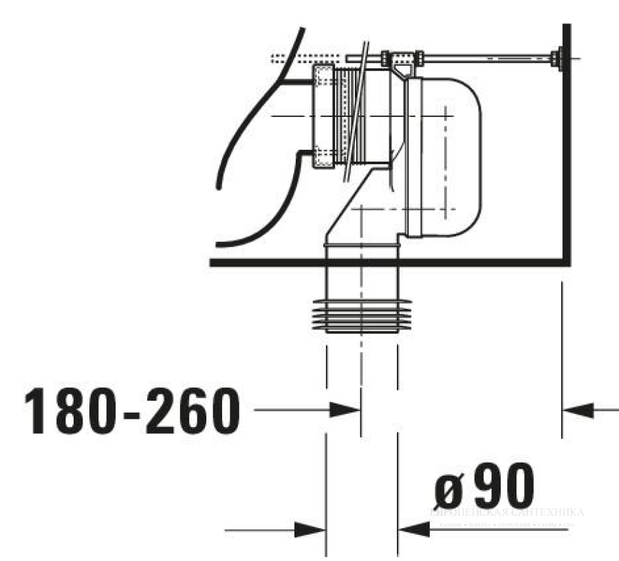 Соединительное колено Vario Duravit