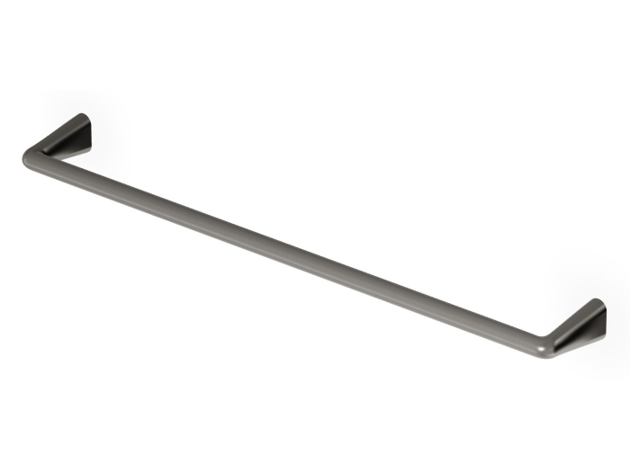 На изображении товар Полотенцедержатель Zucchetti Medameda, настенный, L. 600 мм, цвет Brushed Metal Black от официального представителя в Москве