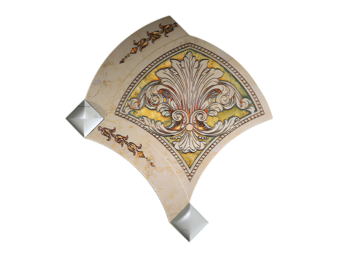 На изображении товар Akros Venezia Камень La Dolce vita Passione T3D Giallo Atlantide Gold 32,5x36x1 от официального представителя в Москве