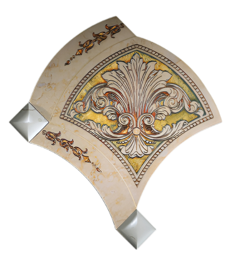 Akros Venezia Камень La Dolce vita Passione T3D Giallo Atlantide Gold 32,5x36x1