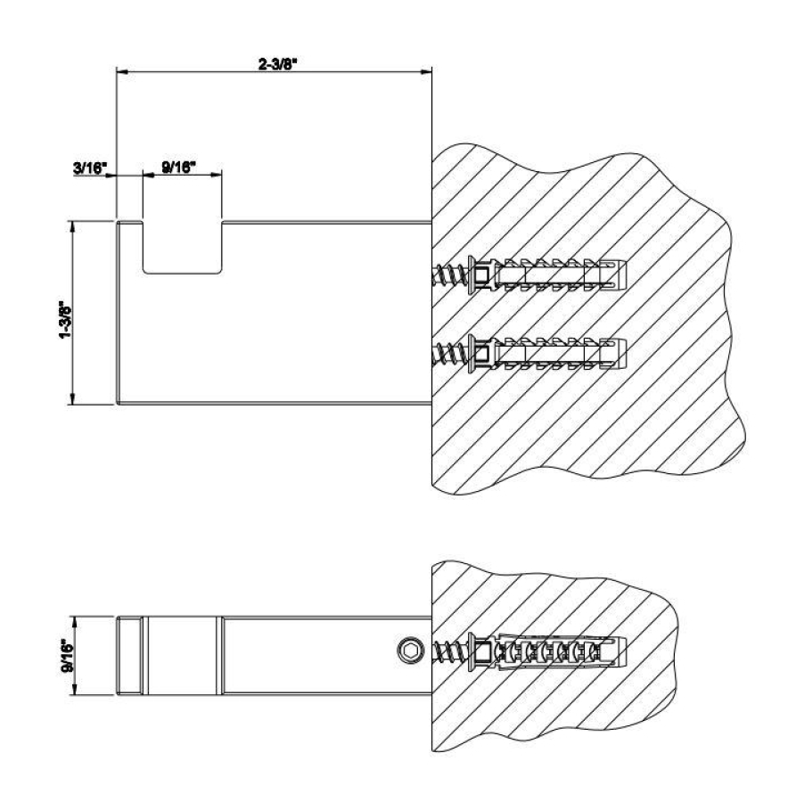 Крючок Gessi Rettangolo, настенный, цвет Warm Bronze Brushed PVD - изображение 4