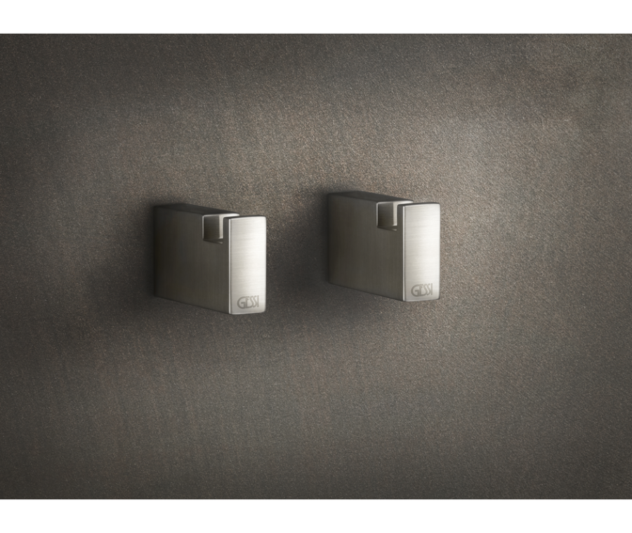 Крючок Gessi Rettangolo, настенный, цвет Warm Bronze Brushed PVD - изображение 1