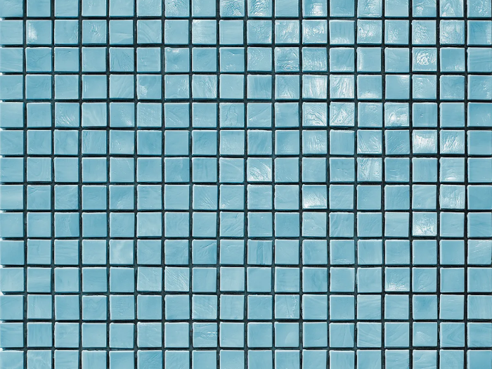 На изображении товар Sicis Стеклянная мозаика Murano Smalto Turquoise chips size 10x10 mm sheet-size 295x295 mm от официального представителя в Москве