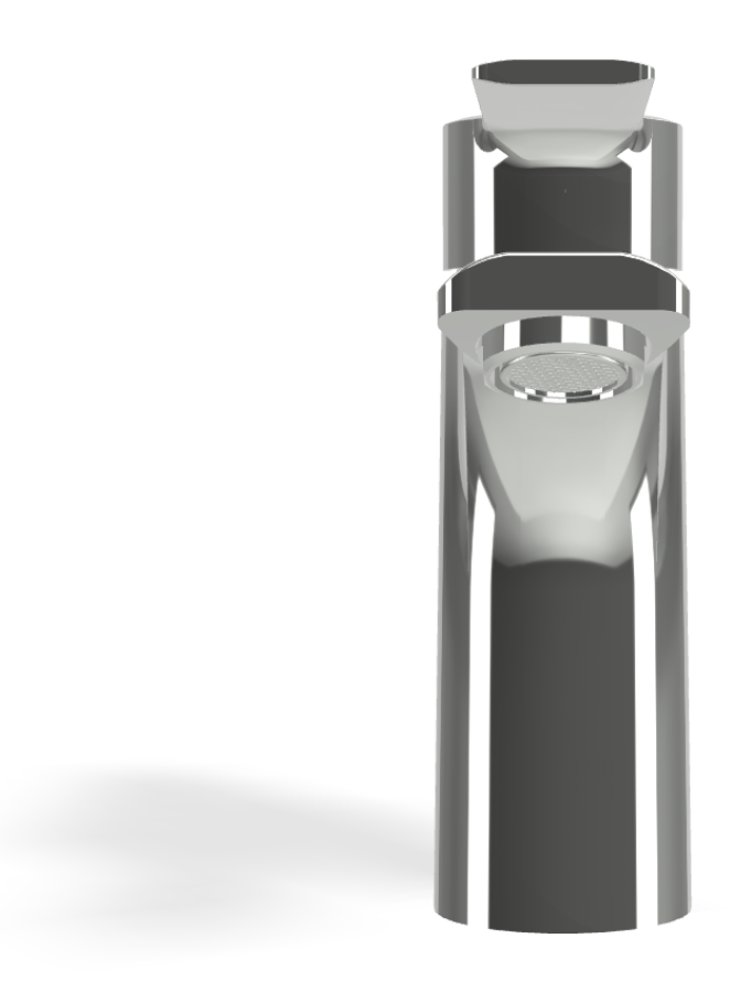 Смеситель для раковины Carlo Frattini Mast, однорычажный, c донным клапаном Click-Clack, 2 гибкими шлангами, Н-146 мм, цвет хром - изображение 1