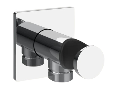 На изображении товар Шланговое подсоединение Gessi Inverso Bath&Shower, со встроенным держателем лейки, Н-60 мм, цвет хром от официального представителя в Москве