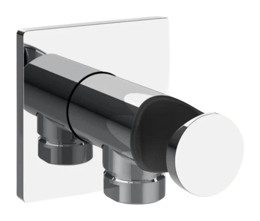 Шланговое подсоединение Gessi Inverso Bath&Shower, со встроенным держателем лейки, Н-60 мм, цвет хром