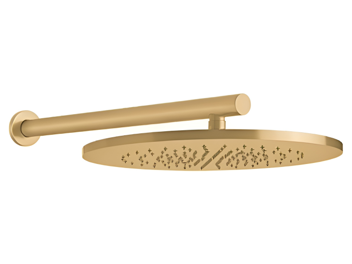 На изображении товар Внешняя часть душевой головки Gessi Bagno Gessi 316, Brass Brushed PVD от официального представителя в Москве