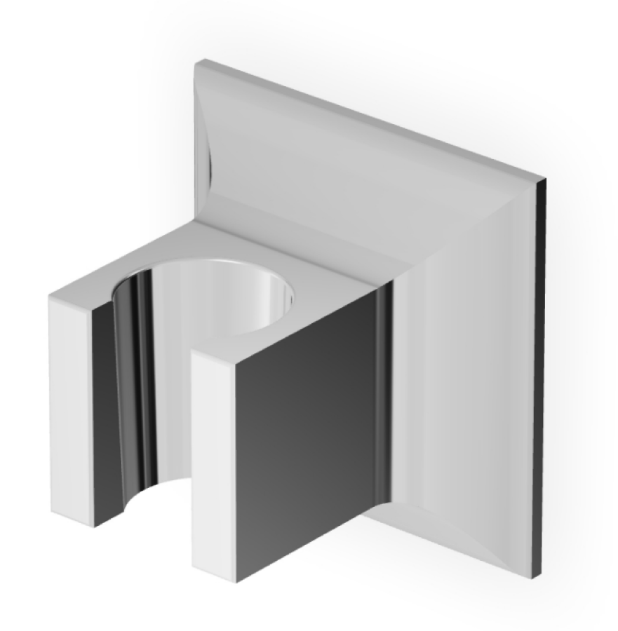 Держатель ручной лейки Zucchetti Bellagio, настенный, 55х55 мм, цвет хром