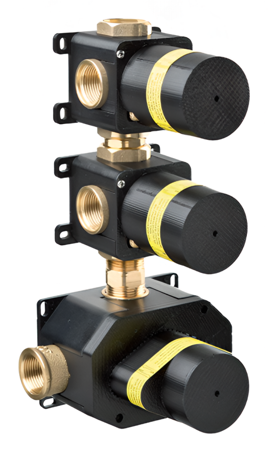 Скрытая часть Newform, для термостата, с 2-мя запорными вентилями