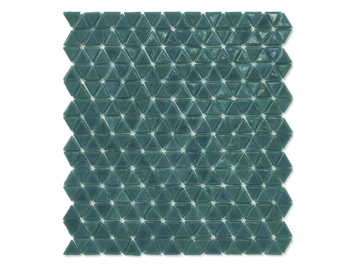 На изображении товар Sicis Смальтовая мозаика Trigono Mosaic Baia chips size 19x21 mm sheet-size 284x300 mm от официального представителя в Москве