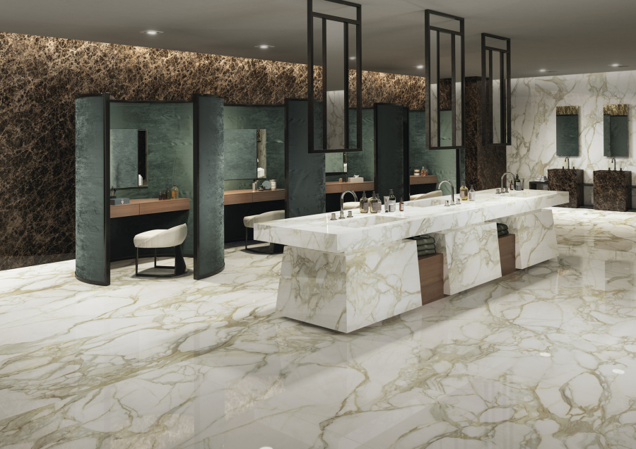 FMG Maxfine Керамогранит Marmi Calacatta Oro lucidato  75x37,5 - изображение 3