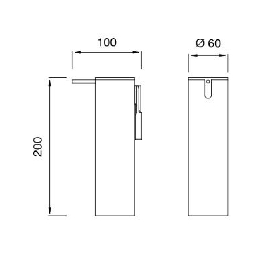 Дозатор для жидкого мыла CEA Design Stem, настенный, сталь, цвет сатинированная нержавеющая сталь - изображение 2
