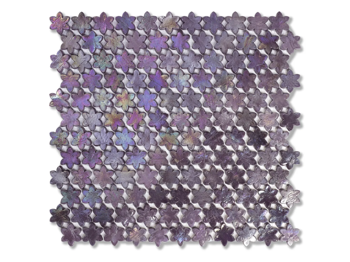 На изображении товар Sicis Смальтовая мозаика Petites Fleurs F03 Rosebay sheet-size 316x293 mm от официального представителя в Москве