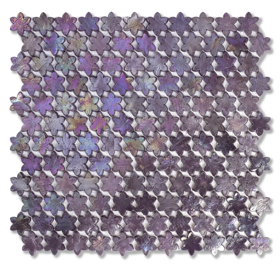 Sicis Смальтовая мозаика Petites Fleurs F03 Rosebay sheet-size 316x293 mm