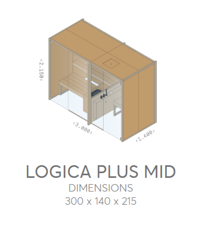 Сауна + Хаммам Effe Logica Plus Mid - изображение 7