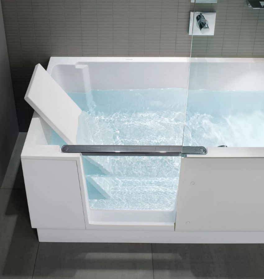 Ванна с душевой перегородкой Duravit Shower+Bath, 1700 x 750 мм, цвет белый - изображение 1