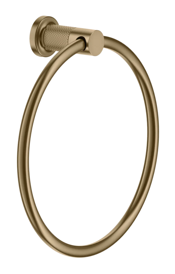 Полотенцедержатель Gessi Inciso, кольцевой, настенный, Ø222х69 мм, цвет Warm Bronze Brushed PVD