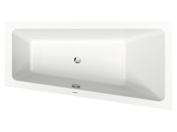 На изображении товар Ванна Duravit Duravit No.1 встраиваемая, 1500x800 мм, трапеция, правый наклон, цвет белый от официального представителя в Москве