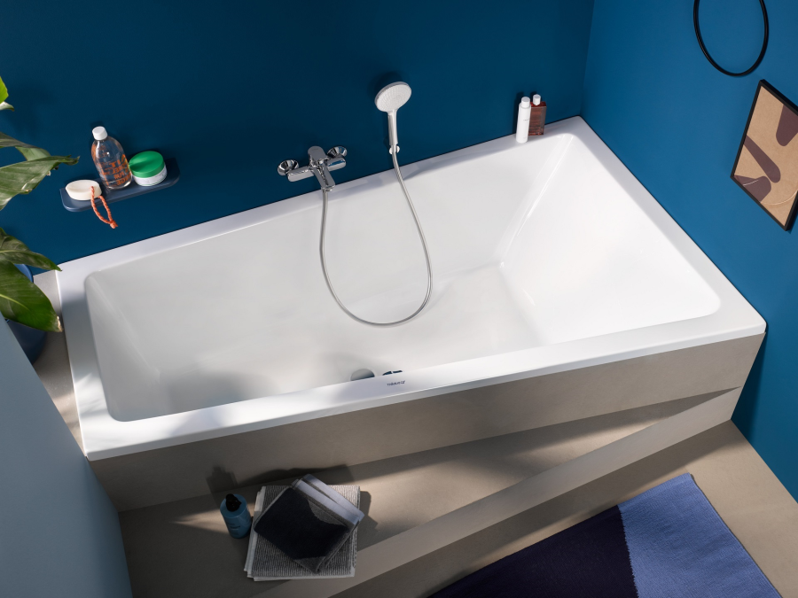 Ванна Duravit Duravit No.1 встраиваемая, 1500x800 мм, трапеция, правый наклон, цвет белый - изображение 3
