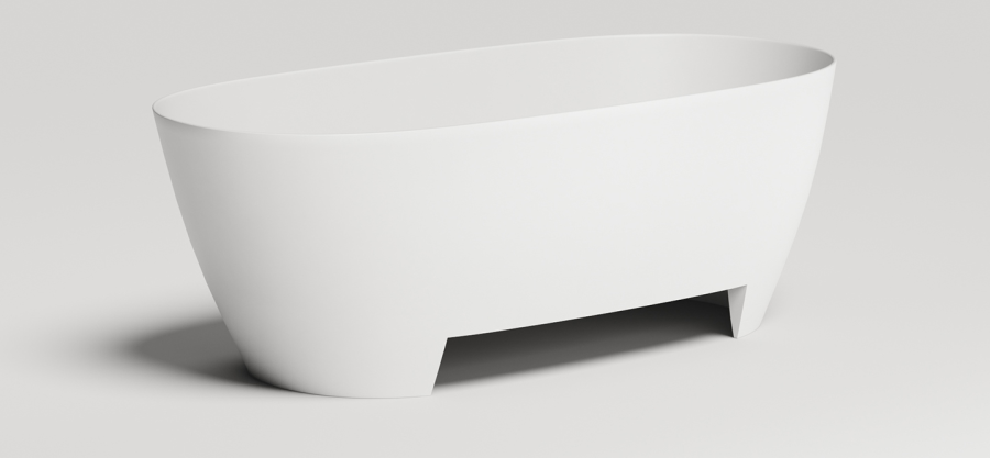 Ванна Salini Sofia Light 1650x750x600h мм, донный клапан "Up&Down" белый, сифон, без отверстия перелива, цвет белый глянцевый - изображение 2