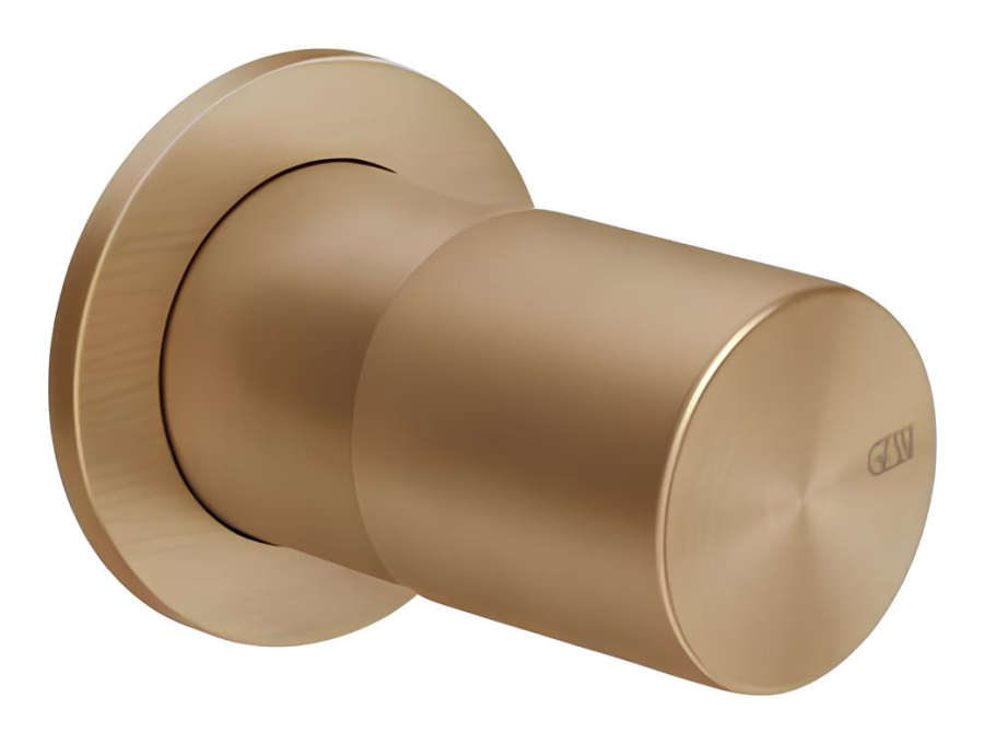 Cмеситель Gessi Habito, встраиваемый, настенный, на 1 выход, цвет Warm Bronze Br. PVD