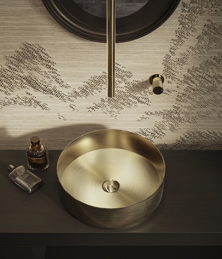 Cмеситель Gessi Habito, встраиваемый, настенный, на 1 выход, цвет Warm Bronze Br. PVD - изображение 1