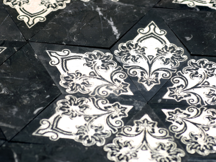 На изображении товар Akros Venezia Камень Dogma Classic Phorma T3D Nero Marquinia Silver от официального представителя в Москве