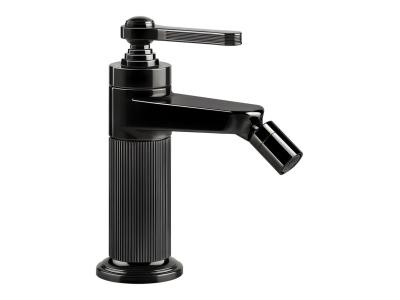 Смеситель для биде Gessi Venti20, с донным клапаном, цвет Black Metal PVD