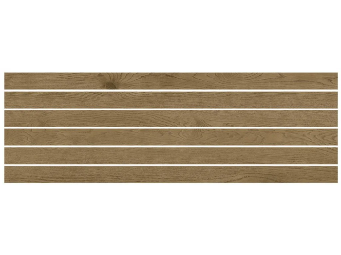 На изображении товар Living Ceramics Керамогранит Uno Walnut Mosaic 590 Soft textured 29,8x89,8 от официального представителя в Москве