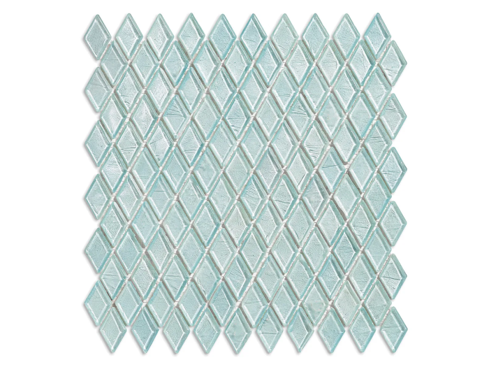 На изображении товар Sicis Стеклянная мозаика Diamond ITEM H1 Nassak chips size 23х40 mm sheet size 229x272 mm от официального представителя в Москве