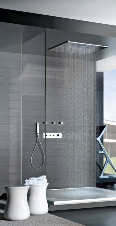 Термостат Gessi Rettangolo, на 3 потребителя, 109х366 мм, цвет Chrome - изображение 1