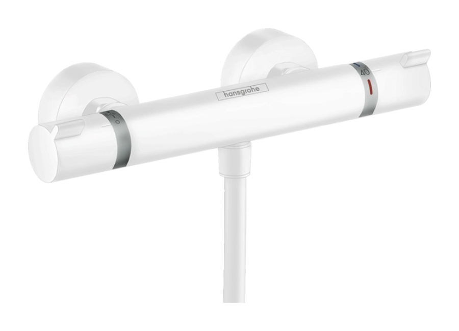 Термостат для душа Hansgrohe Ecostat Comfort, настенный, цвет белый матовый