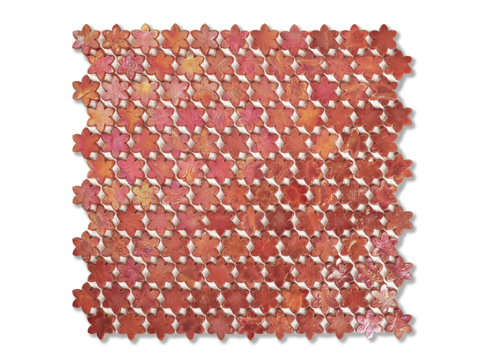 На изображении товар Sicis Смальтовая мозаика Petites Fleurs F08 Poppy sheet-size 316x293 mm от официального представителя в Москве