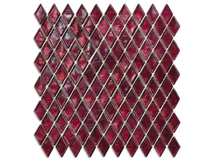 На изображении товар Sicis Стеклянная мозаика Diamond ITEM H1 Shandon chips size 23х40 mm sheet size 229x272 mm от официального представителя в Москве