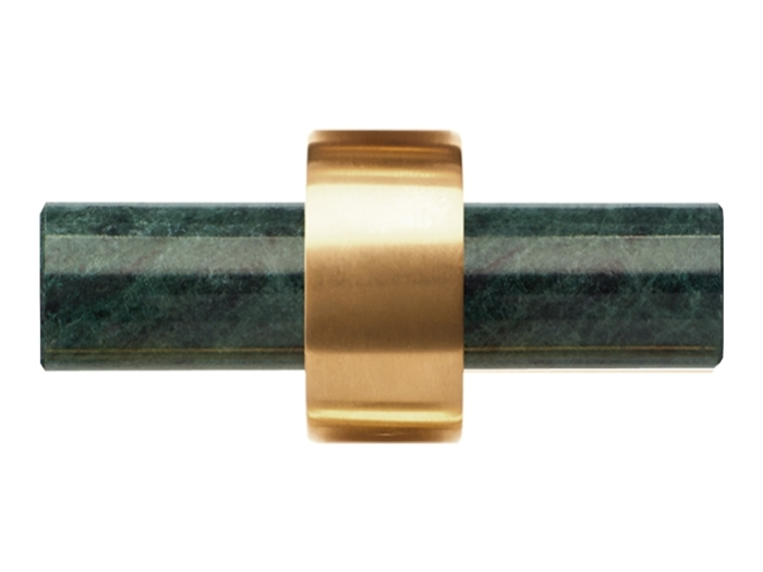 На изображении товар Крючок двойной, Decor Walther Century HAK2,  матовое золото/зеленый камень от официального представителя в Москве