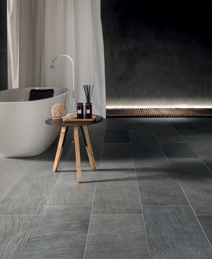 Kronos ceramiche Керамогранит Rocks Silver Black R11 grip\ret 30x60 - изображение 4