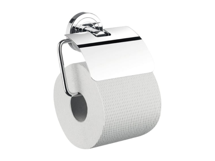 На изображении товар Бумагодержатель с крышкой, Emco Polo, 132 х 63 мм, хром от официального представителя в Москве