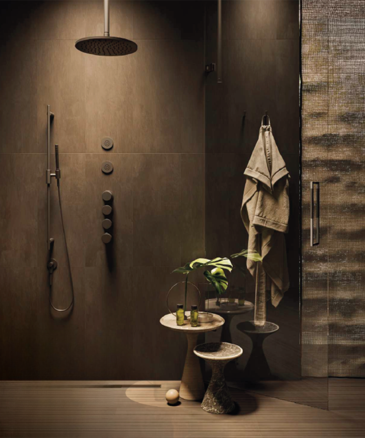 Ручка двери душевого ограждения Gessi Shower G, двойная, 450 мм, цвет Finox Brushed Nickel - изображение 1