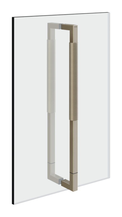 Ручка двери душевого ограждения Gessi Shower G, двойная, 450 мм, цвет Finox Brushed Nickel