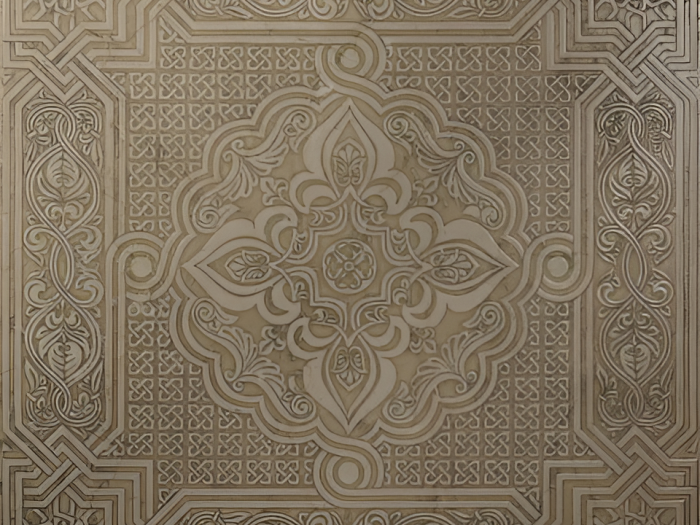 На изображении товар Akros Venezia Камень Decorative Art Cattedrale M1050 Botticino 40X40X1 от официального представителя в Москве