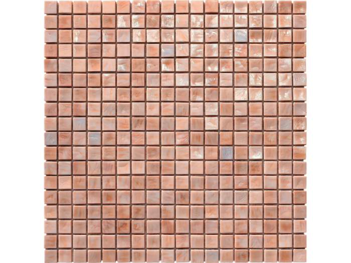 На изображении товар Sicis Стеклянная мозаика Murano Smalto Coral 3 chips size 10x10 mm sheet-size 295x295 mm от официального представителя в Москве