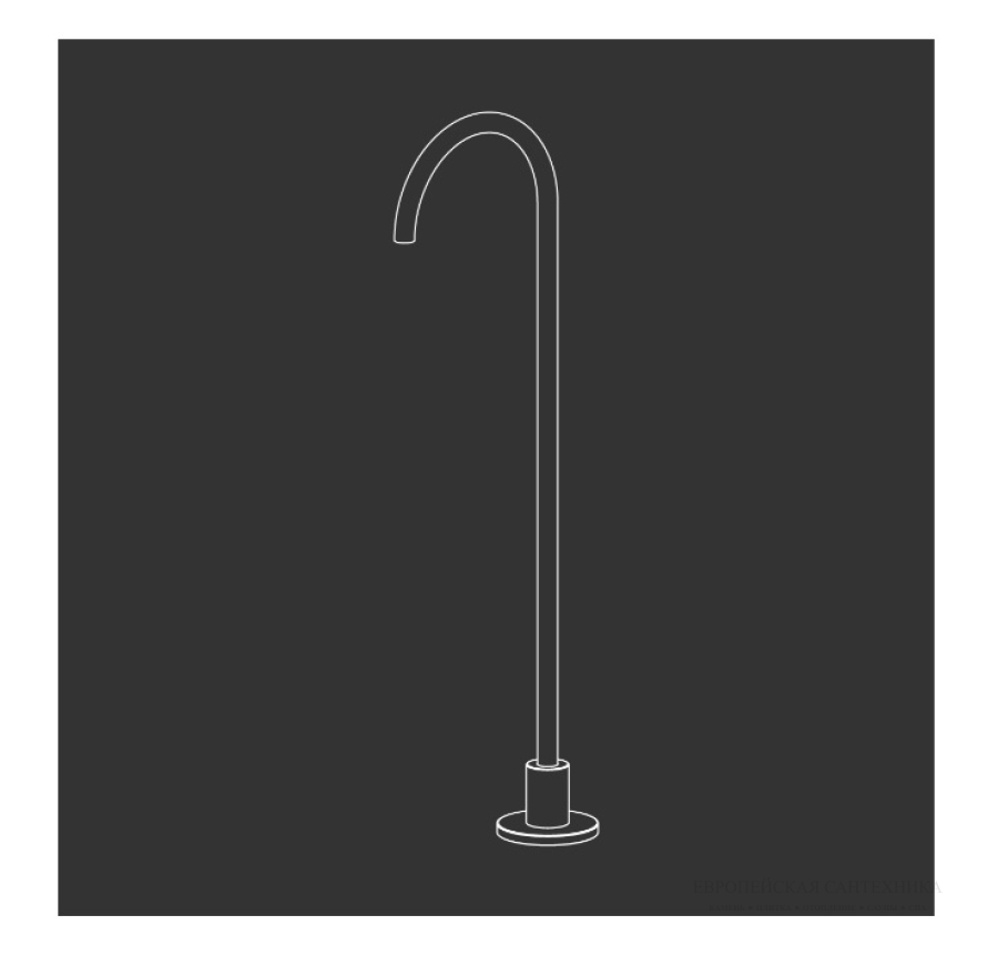 Излив для ванны CeaDesign SPOUTS FOR BATHTUB, свободностоящий, цвет сатинированная бронза