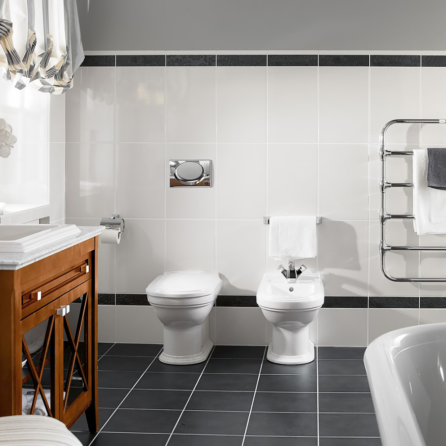 Унитаз Villeroy&Boch Hommage напольный, приставной 370x565 мм, белый - изображение 1