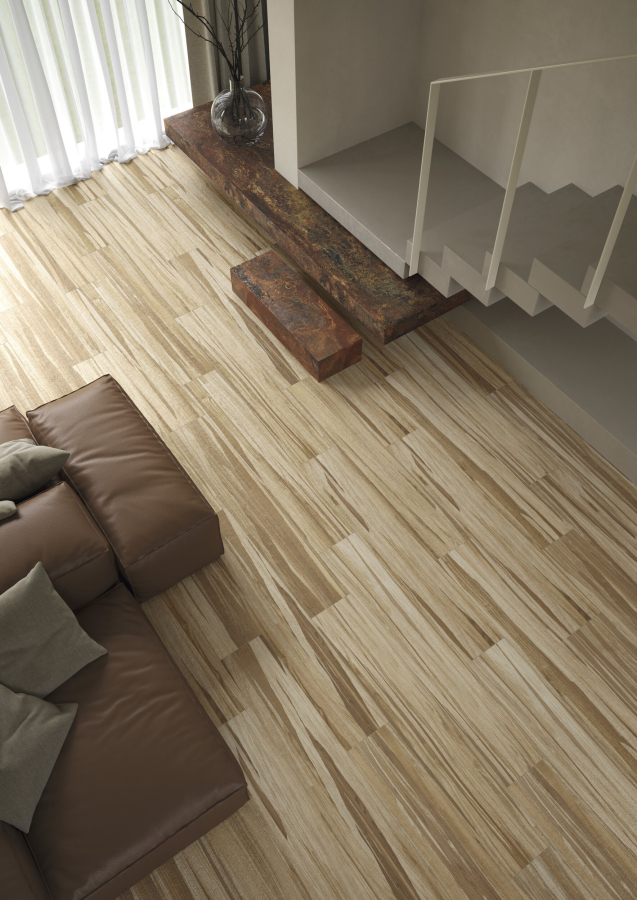 Iris Ceramica Керамогранит Theke Tarsie rovere naturale 150x25 - изображение 1