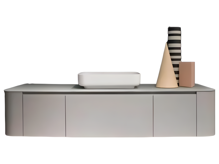 На изображении товар База Antonio Lupi IlBagno, 540 х 540 x H375 мм, отделка матовый лак Meringa от официального представителя в Москве