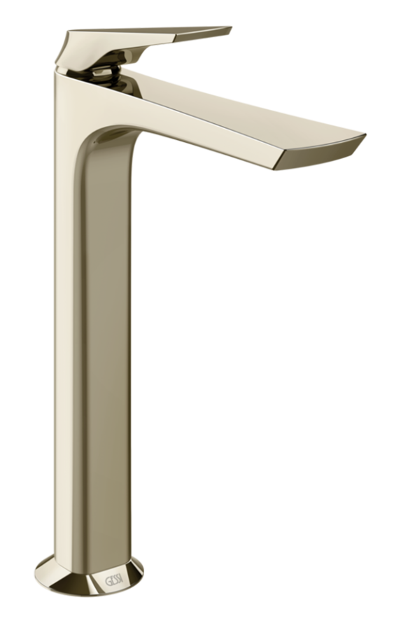 Смеситель для раковины Gessi Ventaglio, высокий, с донным клапаном "Stop&Go", цвет Nickel PVD