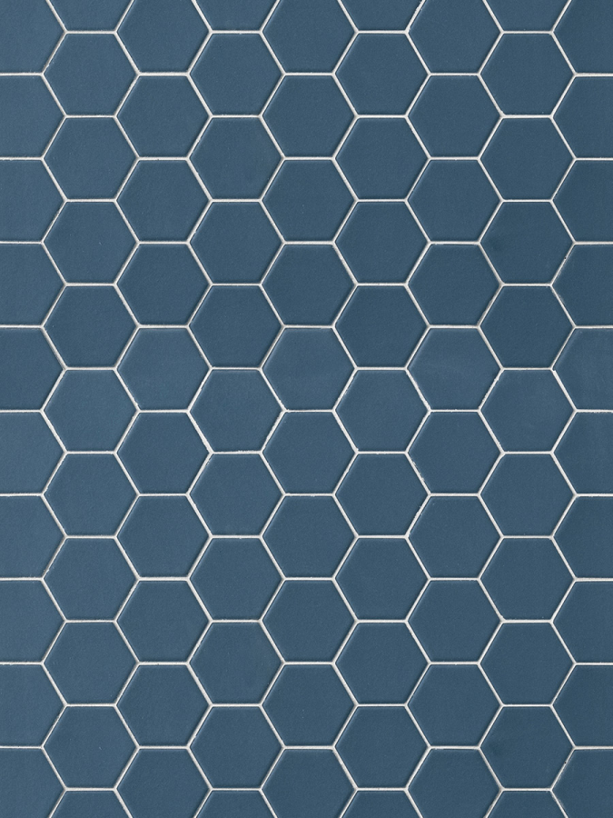 Terratinta Ceramics Мозаика, керамогранит Hexa Matt Aegean Blue Mosaic 31.6x31.6 (4.3x3.8) / 4.0