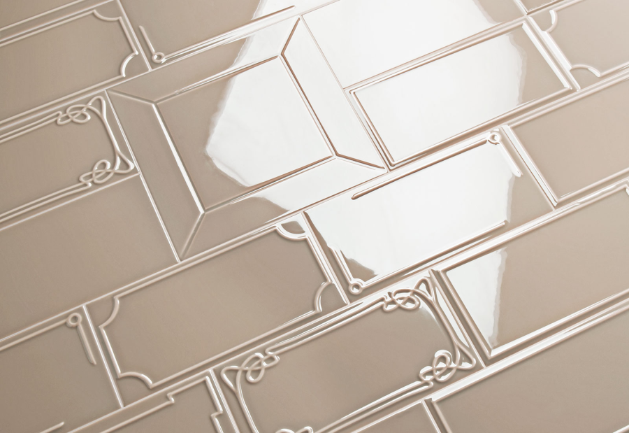 Etruria Керамическая плитка ART DÉCO 12.4X25 Vector Frame C Kaki - изображение 1