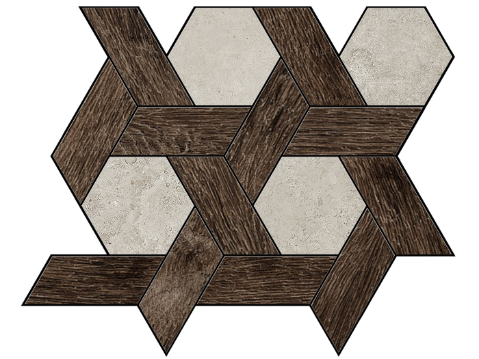 На изображении товар La Fabbrica Ava Керамогранит Il Cerreto 30X26 Dec Amarone Brown 30x30 от официального представителя в Москве