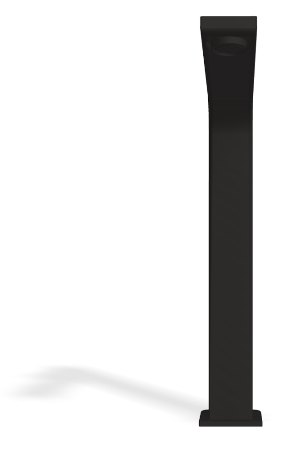 Смеситель для раковины Carlo Frattini Fit, высокий, c донным клапаном Click-Clack, 2 гибкими шлангами, Н-295 мм, цвет чёрный матовый - изображение 1